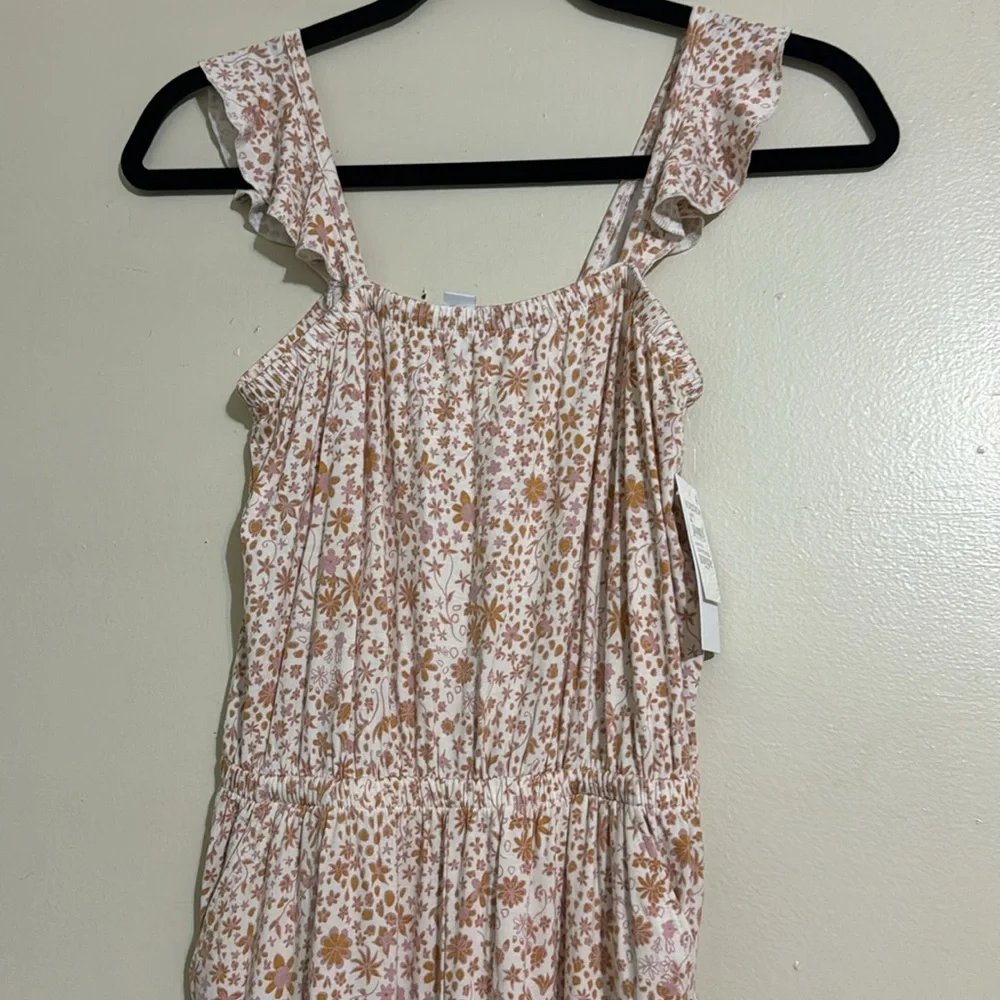 Nordstrom girls floral jumpsuit